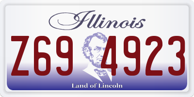 IL license plate Z694923