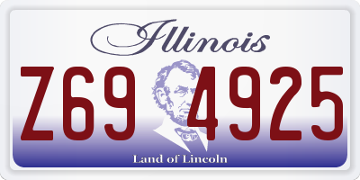 IL license plate Z694925