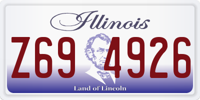 IL license plate Z694926