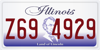 IL license plate Z694929