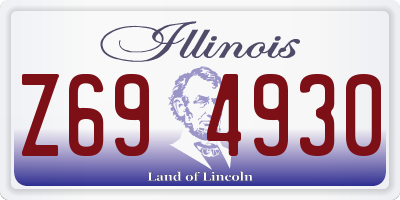 IL license plate Z694930