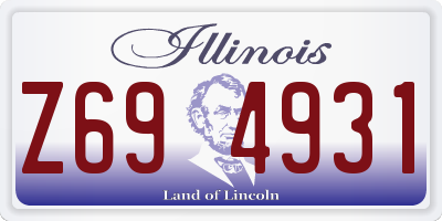 IL license plate Z694931