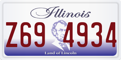 IL license plate Z694934