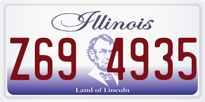 IL license plate Z694935