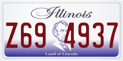 IL license plate Z694937