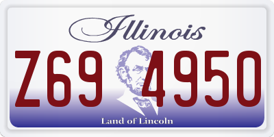 IL license plate Z694950