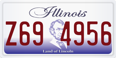 IL license plate Z694956