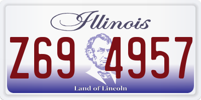 IL license plate Z694957