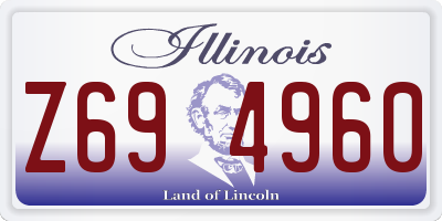 IL license plate Z694960