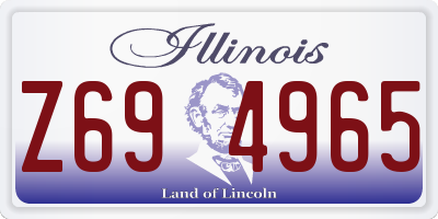 IL license plate Z694965