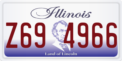 IL license plate Z694966