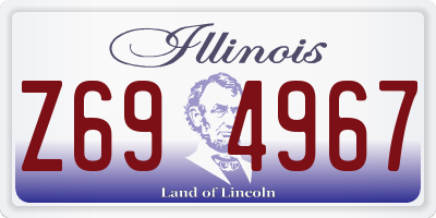 IL license plate Z694967