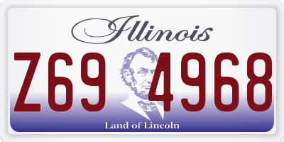 IL license plate Z694968