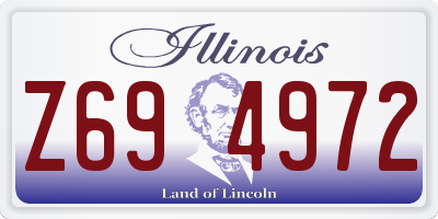 IL license plate Z694972
