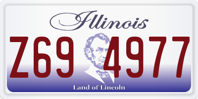 IL license plate Z694977