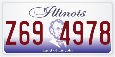 IL license plate Z694978