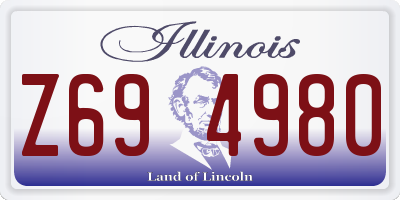 IL license plate Z694980