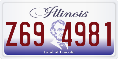 IL license plate Z694981
