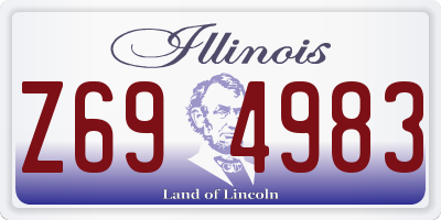 IL license plate Z694983