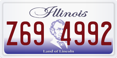 IL license plate Z694992
