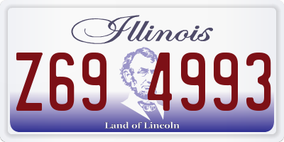 IL license plate Z694993
