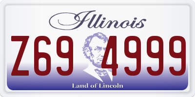 IL license plate Z694999
