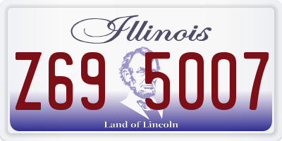 IL license plate Z695007