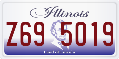 IL license plate Z695019