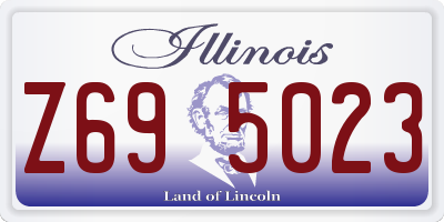 IL license plate Z695023