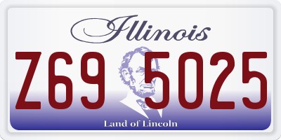 IL license plate Z695025