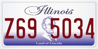 IL license plate Z695034