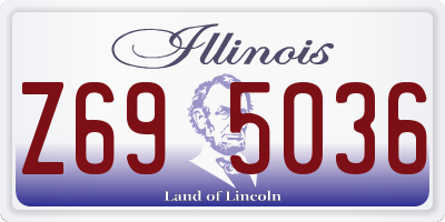 IL license plate Z695036