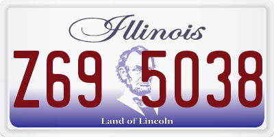 IL license plate Z695038