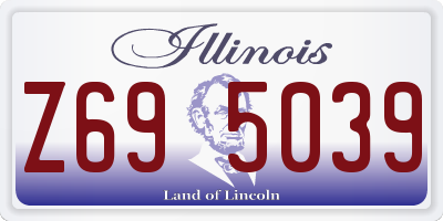 IL license plate Z695039
