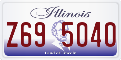 IL license plate Z695040