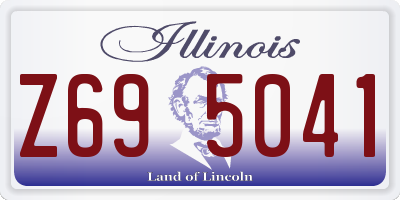IL license plate Z695041