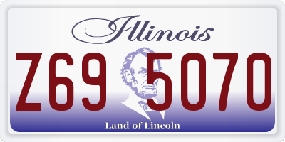 IL license plate Z695070