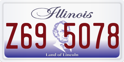 IL license plate Z695078
