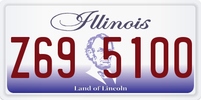 IL license plate Z695100