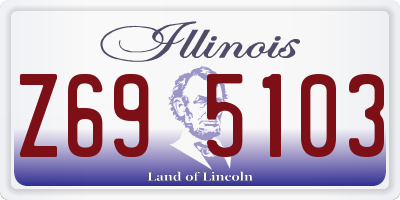 IL license plate Z695103