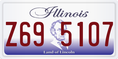 IL license plate Z695107