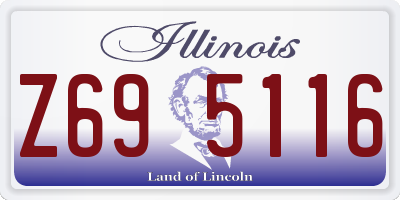 IL license plate Z695116