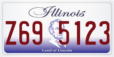 IL license plate Z695123