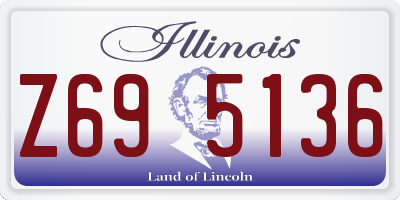 IL license plate Z695136