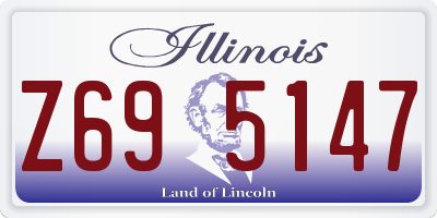 IL license plate Z695147