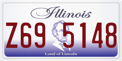 IL license plate Z695148