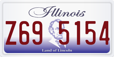 IL license plate Z695154
