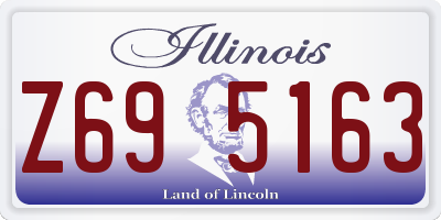 IL license plate Z695163