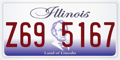 IL license plate Z695167
