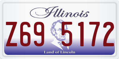 IL license plate Z695172
